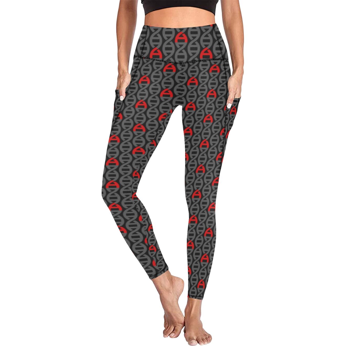 Atheist Scarlet A DNA High Waist Leggings with Pockets